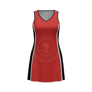 ชุดนักกีฬาเน็ตบอลหญิง ผลิตจากโรงงาน ราคาดีที่สุด รับสั่งทำโลโก้และสีตามต้องการ ผ้าโพลีเอสเตอร์ 100% แห้งเร็ว ระบายอากาศได้ดี - Product Image 1