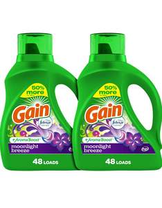 Gain Original 96 lessives, détergent à lessive liquide, adoucissant 150 FlOz/Gain, parfum original, 140 floz, 190 charges, - Product Image 5