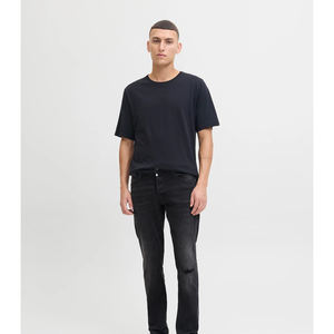 Pantalones Vaqueros Ajustados Personalizados para Hombre, 100% Algodón, Casuales, de Alta Calidad, Estilo Denim Sólido, Holgados, de Pierna Ancha, Vintage, OEM - Product Image 3