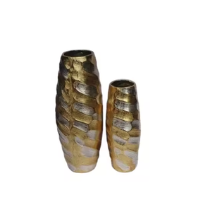 Vente en gros de vases à fleurs modernes et luxueux de haute qualité dessus de table décoration de la maison salon vases décoratifs style côtier métal arts - Product Image 2