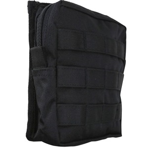 Pochette utilitaire MOLLE moyenne - Noire, entièrement compatible MOLLE, pochette d'attache MOLLE, pochette zippée, camouflage personnalisé - Product Image 2
