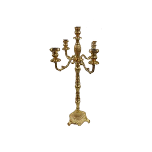 Candelabro de Diseño Maravilloso en Latón Color Dorado, Centro de Mesa, Portavelas para Uso en el Hogar, Hoteles y Restaurantes - Product Image 4