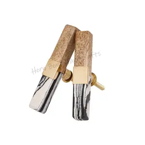 Beste Qualität Rechteckige Holz schublade Knopf Hand gefertigte Tür knauf Schrank Zug griff Hand gefertigte Knöpfe Holz schublade Pull & Balls