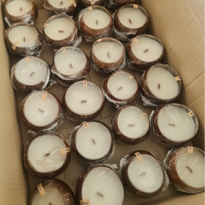 ÉCOLOGIQUE | Bougie à la noix de coco naturelle | Fabriquée à la main pour le spa et la méditation - Product Image 1