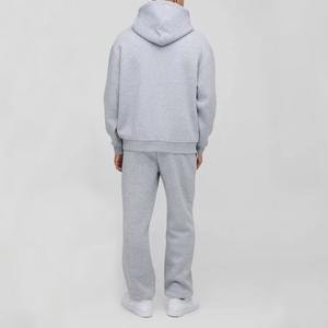 Ensemble de survêtement unisexe streetwear d'hiver avec logo personnalisé, sweat-shirt à capuche, ensemble vierge, poids lourd, polaire épais, coton, surdimensionné, uni, vente en gros - Product Image 2