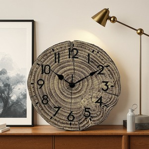 Sáng Tạo nhựa gỗ câm Đồng hồ treo tường Đặc biệt ba chiều zumsep trang trí gỗ cho phòng khách điện tử tiêu dùng - Product Image 1