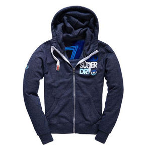 Ventes en gros de sweats à capuche surdimensionnés en coton 100% tricoté de haute qualité, doublés, à carreaux, de style athlétique - Différentes couleurs personnalisables - Product Image 2