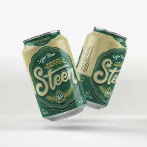 Bir alkohol kaleng 300ml bir Lager Steen OEM dari produsen A & B Vietnam dengan kualitas tinggi untuk Label grosir dan pribadi