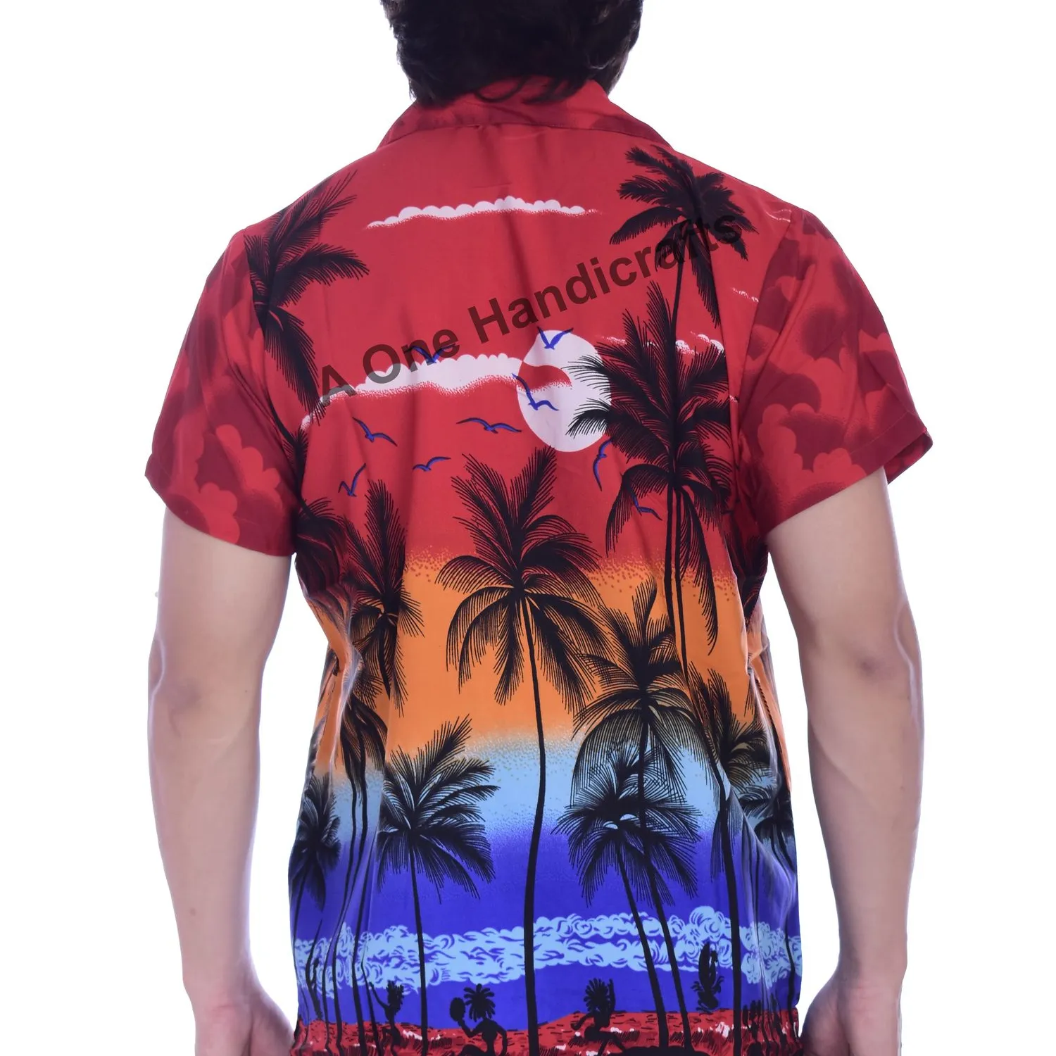 2023 summer mens clothing custom print polyester mens plus size short sleeve collar button up aloha beach hawaiian floral shirts