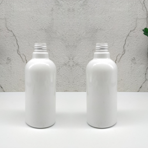 Bouteilles cosmétiques PET en porcelaine blanche à col haut OEM 250ml 24mm 22g pompe en plastique pour shampooing crème pour le corps nettoyant pour le visage vente en gros - Product Image 3