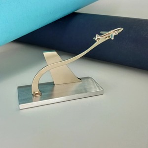 Modern Silver <b>Card</b> Stand Decorative Organizer Great for Name <b>Cards</b> Notes or Reception Table Styling - Product Image 6