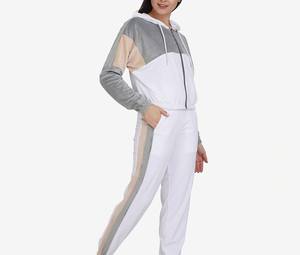 Alta calidad al por mayor logotipo personalizado liso de gran tamaño mujeres ropa deportiva algodón polar chándal personalizado invierno chándal conjunto de las mujeres - Product Image 2