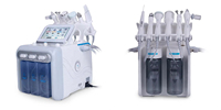 Prix d'usine Machine de dermabrasion hydraulique et de peeling à jet d'oxygène 6 en 1 H2O2 Oxigen Soins du visage Soin de la peau Équipement de beauté
