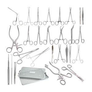 Kit quirúrgico veterinario Premium de 28 piezas, juego completo de instrumentos médicos de cirugía Animal, veterinarios, clínicas de mascotas, estudiantes, profesionales - Product Image 1