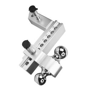 Brazo de Remolque de Aleación de Aluminio Plateado de 8 Pulgadas con Doble Bola de Enganche, Ajustable para Soportes de Enganche de 2 Pulgadas - Product Image 6