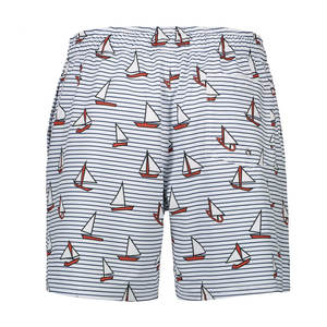 กางเกงขาสั้นผ้าโพลีเอสเตอร์100% แบบแห้งเร็วแบบซับลิเมชันเอวยางยืดแบบลำลองลายพื้นสำหรับผู้ผลิตปากีสถาน - Product Image 2