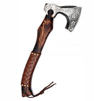 Hache de combat de style Viking en acier à haute teneur en carbone, fabriquée à la main, de qualité industrielle, personnalisable, pour la chasse en plein air, la coupe et les usages tactiques