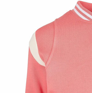 Veste universitaire unisexe personnalisée à prix de gros, entièrement personnalisée, broderie, col montant, logo frontal, veste universitaire - Product Image 4