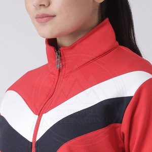 Mode en gros streetwear coloré ajusté personnalisé deux pièces survêtement femmes recadrée épaules tombantes sweats et pantalons de survêtement - Product Image 5