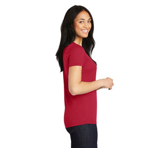 100% Polyester <b>Women</b> Low Cut Scoop Neck Short Sleeve <b>Shirt</b> <b>T</b>-<b>Shirt</b> Breathable - Product Image 3