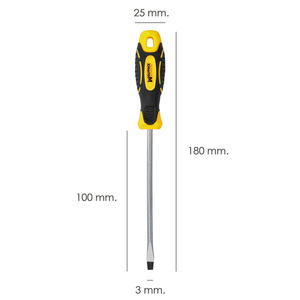 Tournevis bimatière, pointe estampillée, 3 x 100 mm. - Product Image 2