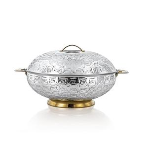 Recién llegado, cazuela decorativa de lujo de acero inoxidable, olla caliente de calidad estándar con tapa para usos domésticos y hoteleros redondos. - Product Image 5