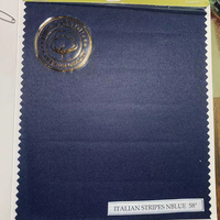 Tissu à bulles Nblue en bandes italiennes, anti-boulochage, imprimé, 120 GSM, 100% polyester, original