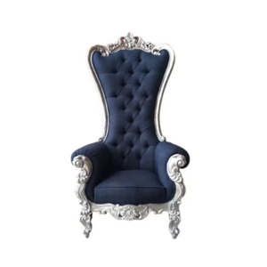 High Back Luxury Chairs Vintage Style Wooden Throne Chairs Good at Quality King Wedding and <b>Salon</b> Chairs Wholesale Price - Product Image 1