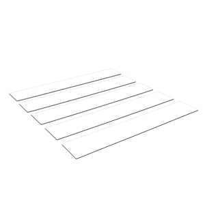 Tira de cinta de zebra blanca de 1200 mm (L) x 200 mm (W) - LGZS120-02 - Product Image 1