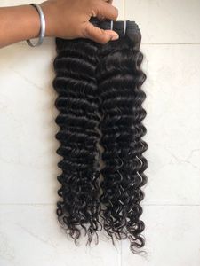 Extensiones de cabello humano de onda profunda de donante individual de trama doble de máquina virgen India 100% precios al por mayor para mujeres negras - Product Image 4