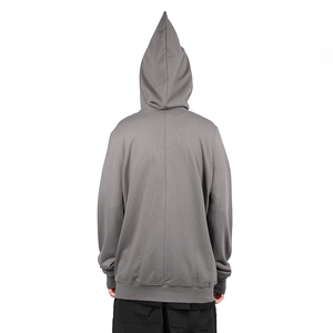 Logotipo de impresión personalizada Zip up Drop Shoulder Hoodie Cotton Streetwear Ropa de invierno Acid Wash Hoodie para hombres - Product Image 2