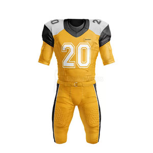 Conjuntos de uniformes de fútbol americano para adultos de talla grande de alta calidad, último diseño, patrón de números, secado rápido, transpirable, precio al por mayor - Product Image 5