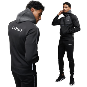 Manufacturer Cotton Polyester Half Zip Pullover <b>Hoodies</b> Sport Wear Loose Fit Custom Logo Blank <b>Hoodies</b> with Zipper for <b>Men</b> - Product Image 2