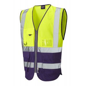 Workwear Vest With <b>Tool</b> Organization Features Built For Rugged Use In Industrial Or Construction <b>Zones</b> made in Pakistan. - Product Image 1