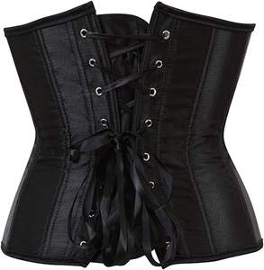Corset pour femmes Brocart sur le buste Corset à lacets - Product Image 3