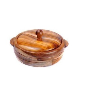 Latest Design <b>Wooden</b> Roti Box with Handle and Lid Round Shape Customized Size and Latest Design <b>Wooden</b> Roti Box - Product Image 3