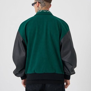 Men's Wear Clothing Varsity Letterman Jacket Embroidery Fleece Causal Varsity Baseball Bomber Letter Jacket - Product Image 2