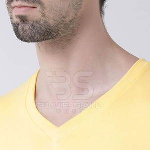 Camiseta de Cuello en V para Hombre, Estilo Simple, Ideal para el Trabajo, Deportes o Salidas, Camiseta de Algodón con Cuello en V para Hombre - Product Image 5