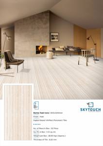 Las baldosas esmaltadas pulidas de porcelana de diseño moderno y más vendidas de Skytouch Ceramic fabricadas y exportadas - Product Image 2