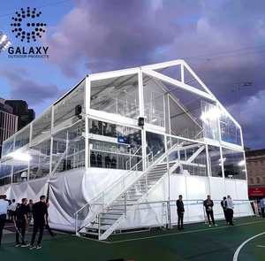 Carpa de marquesina de dos pisos para exteriores de alta resistencia Carpa de dos pisos Carpa de marquesina para eventos comerciales de dos pisos con aislamiento de doble capa - Product Image 2