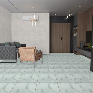 กระเบื้องปูพื้นเซรามิกพิมพ์ดิจิตอล40x40ซม. ชื่อดีไซน์ GP 25กระเบื้องกันลื่นมันวาวทนทานสำหรับพื้นภายใน - Product Image 3