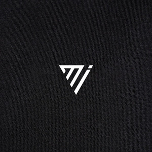 Sudadera con capucha y cremallera unisex personalizada al por mayor para hombre de algodón básico negro con cremallera de gran tamaño y logotipo personalizado para invierno - Product Image 4