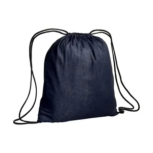 Zaino sportivo personalizzato in cotone con coulisse e gadget promozionali - Product Image 1