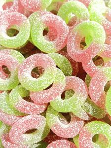 Bonbons gélifiés acidulés et sucrés en gros, saveurs pomme, <span class=keywords><strong>cerise</strong></span>, citron, halal, gélatine, OEM/ODM - Product Image 3