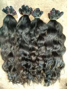 Nouvel Arrivage 100% Vierge Indien Remy Cheveux Vague Naturelle Cuticules Intact Brillant Doux Style Afro Pré-collé Extensions de Cheveux Humains - Product Image 6