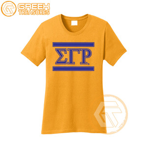 เสื้อยืด Sigma Gamma Rho สำหรับผู้หญิงเสื้อผ้าสำหรับสโมสรผ้าฝ้ายเจอร์ซีย์คุณภาพสูงระบายอากาศได้ดี - Product Image 1