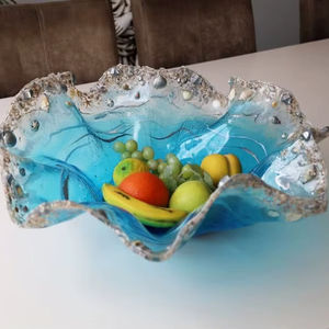 Tazón de Resina de Lujo, Apto para Alimentos, Diseño de Modelo, Hecho a Mano, Tazón Decorativo Multiusos, Almacenamiento en Seco, Presentación Elegante en la Mesa, Precio al por Mayor - Product Image 1