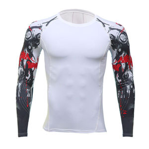 Customizable Breathable MMA Rash Guard <b>Compression</b> <b>Shirt</b> with Quick Dry <b>Long</b> <b>Sleeve</b> Sublimated Sportswear for Men Girls Gym Use - Product Image 3