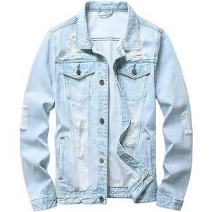 Best Selling Men's Casual Coated <b>Denim</b> <b>Jacket</b> Stand High Street Style Quality Export-Oriented OEM Wholesale for Winter Season - Product Image 5
