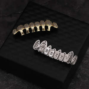 Rejilla Dental Personalizada de Plata de Ley 925 con Certificación IGI, Estilo Hip Hop, con Diamantes de Imitación VVS de Alta Calidad para Hombre - Product Image 1